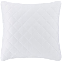 Quilted Silken Solid White Sham