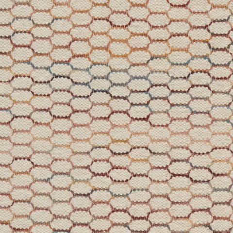 Kaelani Textured Geometric Indoor Rug Swatch | Multicolor