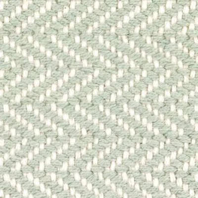 Herringbone Ocean Handwoven Cotton Rug Swatch