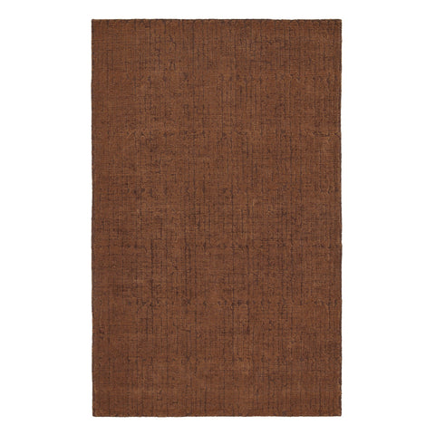 Afton Caramel Tufted Wool Custom Rug