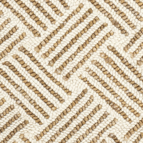 Layers Ochre Hand Hooked Wool Rug Swatch