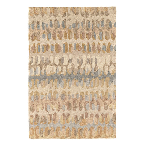 Paint Chip Hand Micro Hooked Wool Rug | Natural