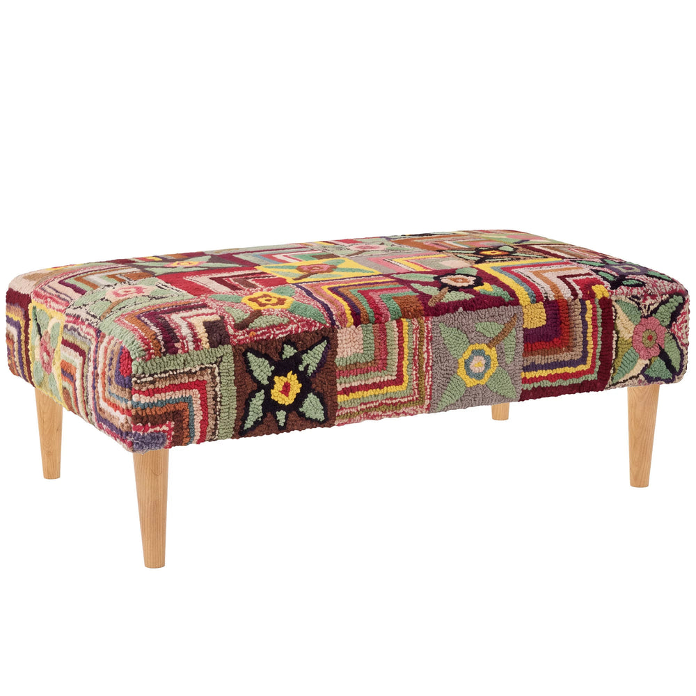 Gypsy Rose Rug Ottoman | Multi