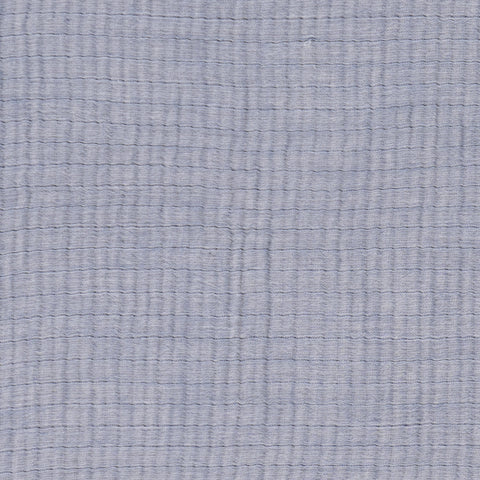 Crinkle Gauze Blanket Swatch | Denim