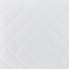 Quilted Silken Solid White Swatch