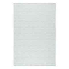 Herringbone Machine Washable Rug | Swedish Blue