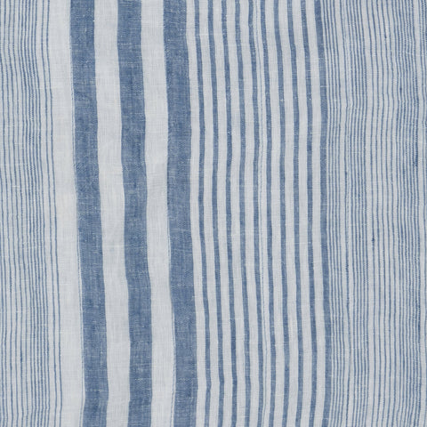 Carolina Stripe Quilted Sham | French Blue