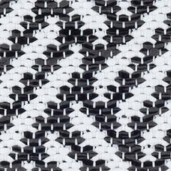 Crisscross Black Handwoven Indoor/Outdoor Rug Swatch