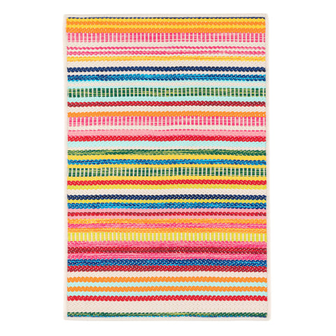 Bright Stripe Handwoven Indoor/Outdoor Custom Rug