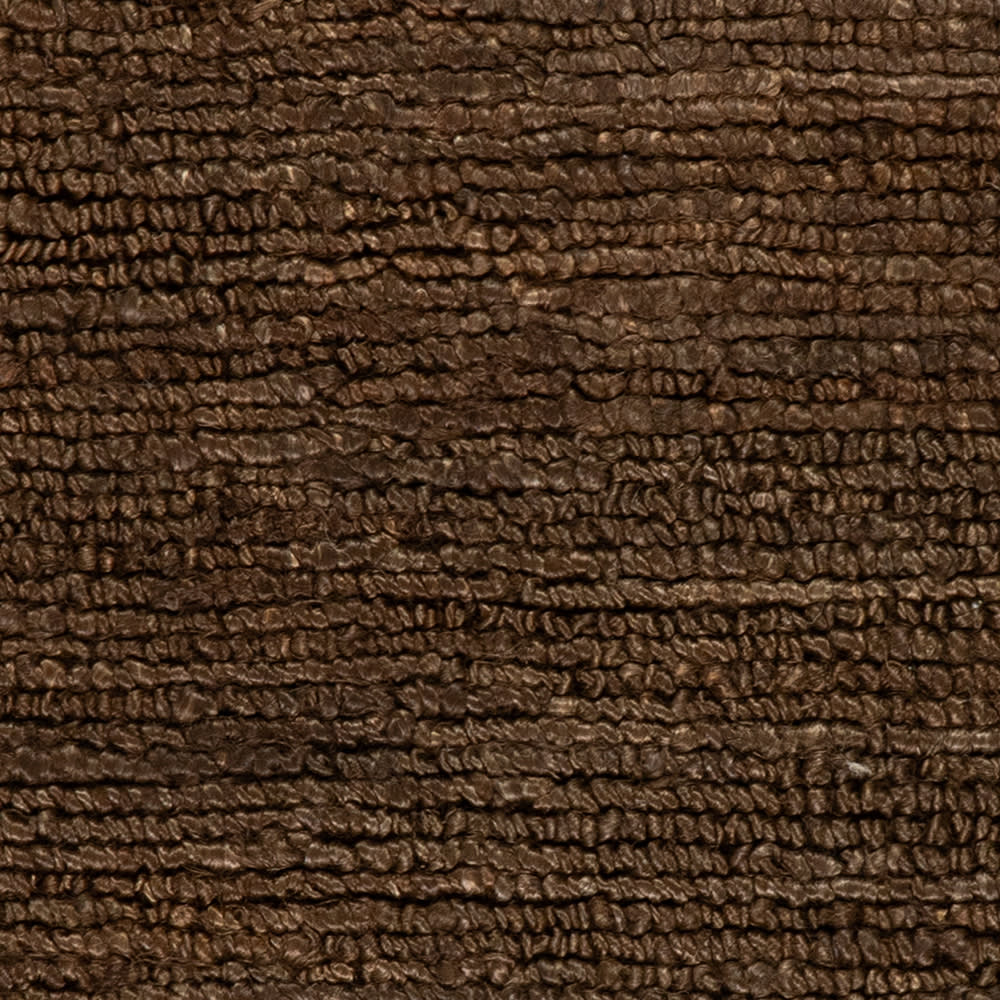 Varnu Textured Handmade Jute Rug Swatch | Brown