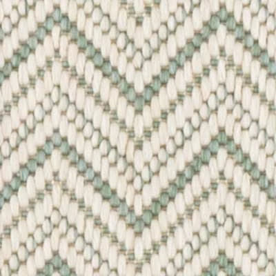 Happy Chevron Seaglass Woven Indoor/Outdoor Custom Rug Swatch