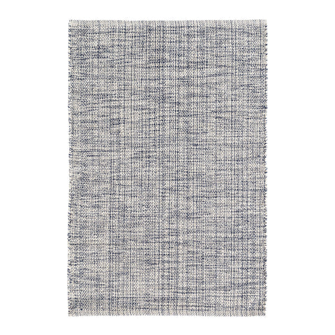 Marled Handwoven Cotton Rug | Indigo