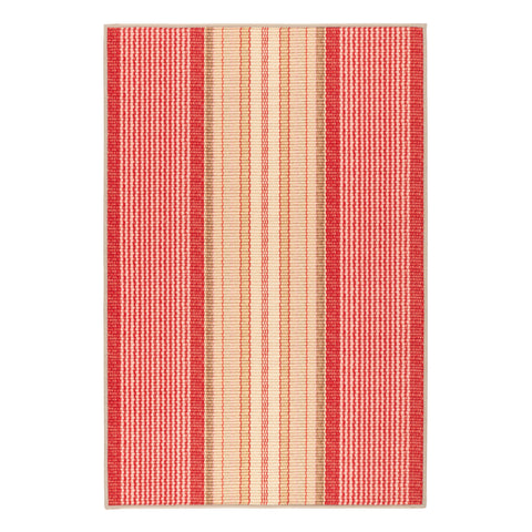 Framboise Ticking Machine Washable Rug | Multi
