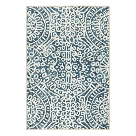 Temple Machine Washable Rug | Ink