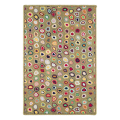 Cat's Paw Hand Micro Hooked Wool Custom Rug | Sage