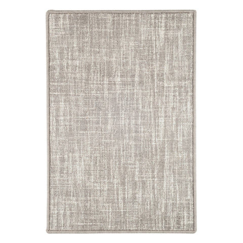 Crosshatch Hand Micro Hooked Wool Custom Rug | Dove Grey