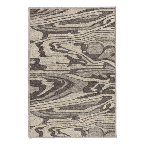 Weston Hand Micro Hooked Wool Custom Rug | Grey