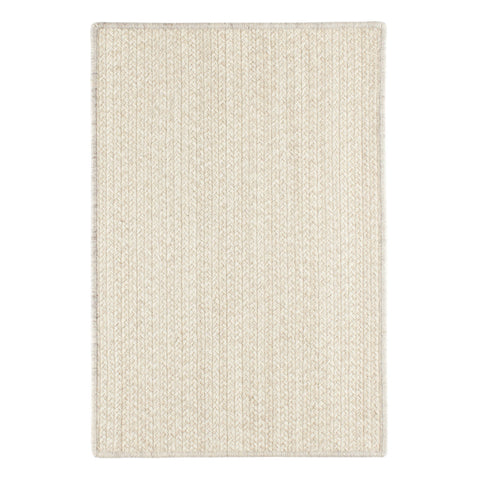 Merrill Woven Wool Custom Rug | Ivory