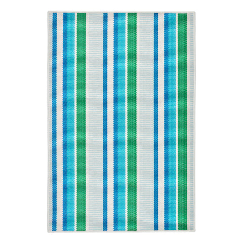 Always Greener Machine Washable Rug | Cobalt/Green