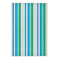 Always Greener Machine Washable Rug | Cobalt/Green