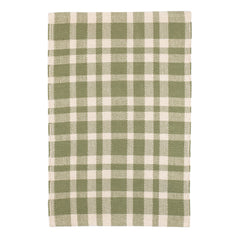 Tattersall Handwoven Cotton Rug | Sage