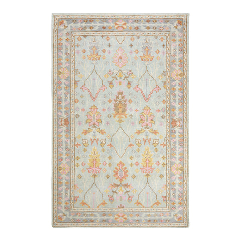 Mara Hand Knotted Wool Rug | Sky