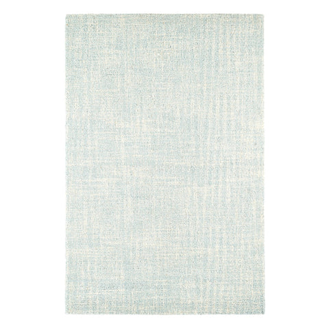Crosshatch Hand Micro Hooked Wool Rug | Sky