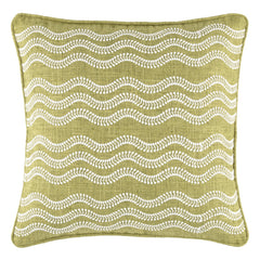 Scout Embroidered Indoor/Outdoor Decorative Pillow Cover | Green