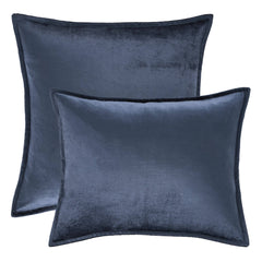 Panne Velvet Decorative Pillow Cover | Sapphire