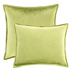 Panne Velvet Decorative Pillow Cover | Chartreuse