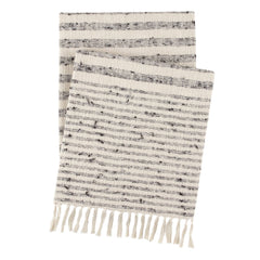 Northville Stripe Throw | Black/Ivory