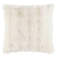 Fab Faux Decorative Pillow Cover | Ivory