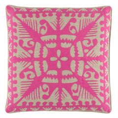 Knight Wood Linen Decorative Pillow Cover | Peony