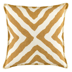 Impy Linen Decorative Pillow Cover | Ochre