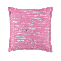 Mabel Distressed Decorative Pillow Cover | Pink