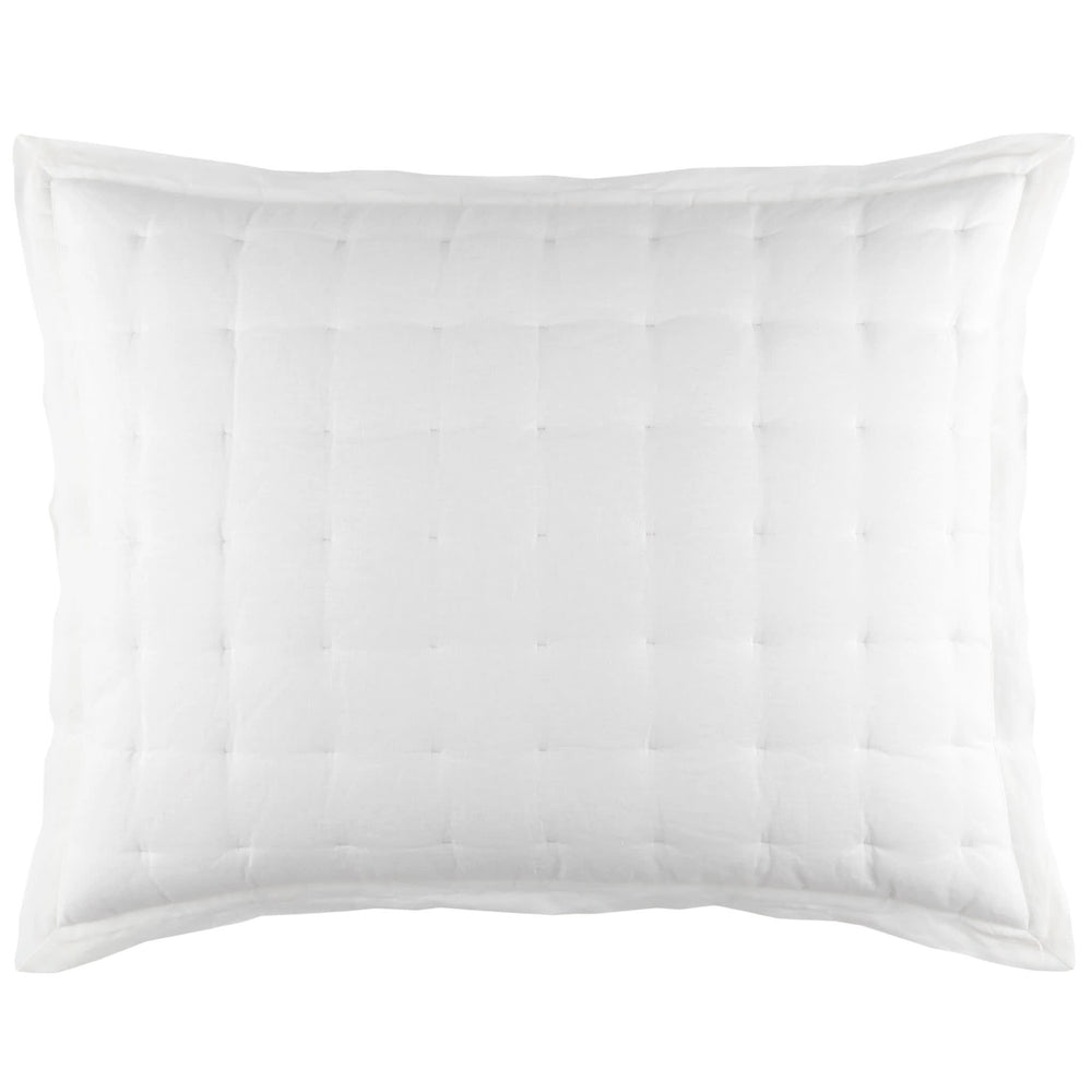 Lush Linen Puff Sham | White