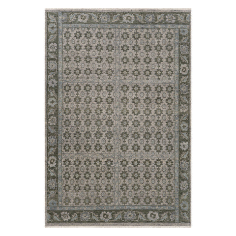 McGuire Hand Knotted Wool-Blend Rug | Mineral Green