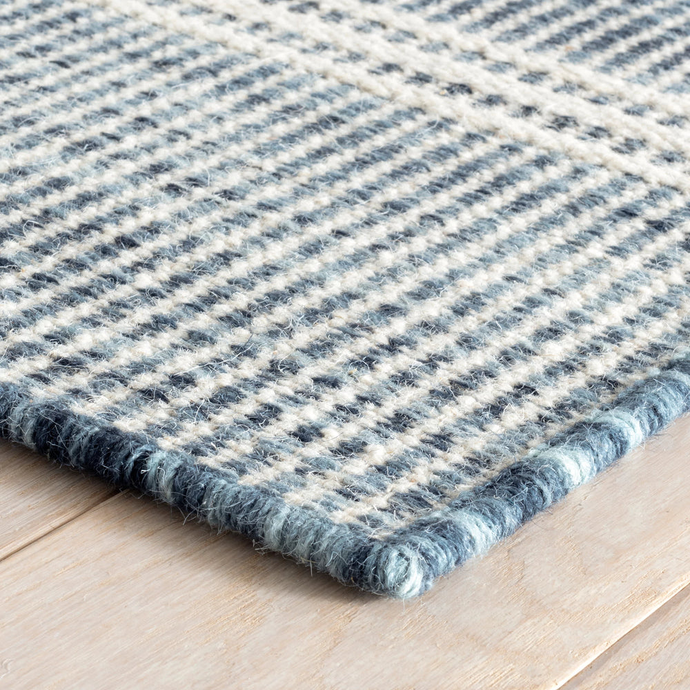 Malta Handwoven Wool Custom Rug | Blue