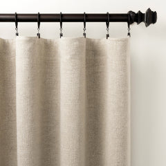 Stone Washed Linen Natural Curtain Panel