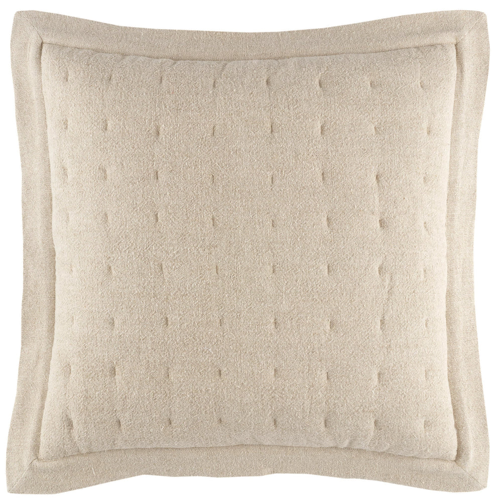 Jonah Linen Quilted Sham | Natural