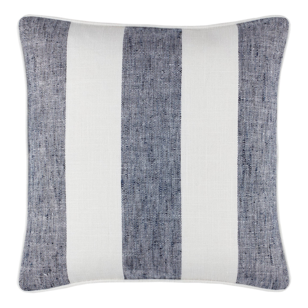 Awning Stripe Indoor/Outdoor Decorative Pillow Cover | Navy