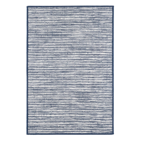 Tideline Navy Handwoven Indoor/Outdoor Custom Rug