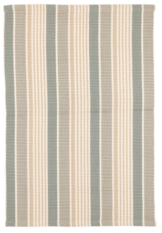 Mystic Stripe Handwoven Indoor/Outdoor Rug | Slate