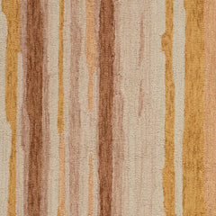 Zare Transitional Abstract Indoor Rug Swatch | Orange