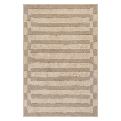 Velaina Handmade Washable Wool Rug | Ivory