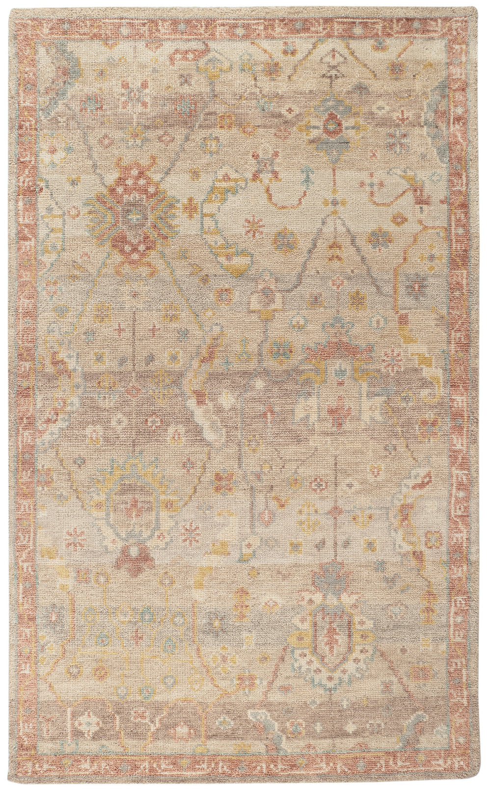 Nora Hand Knotted Wool Rug Swatch | Natural