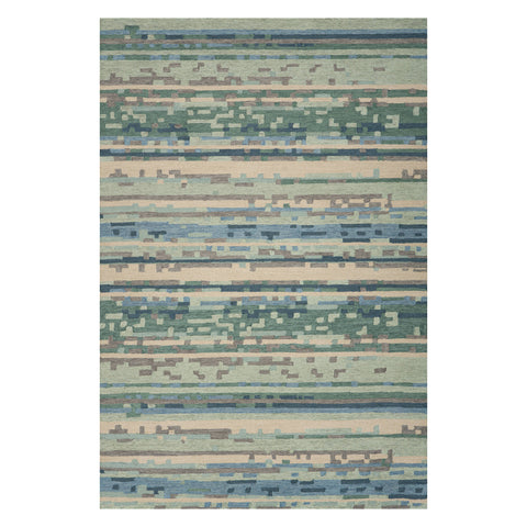 Maraza Modern Geometric Indoor Rug | Blue