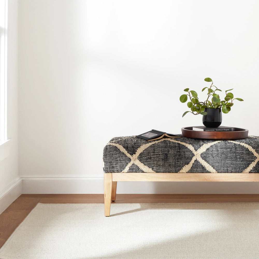 Merrill Woven Wool Custom Rug | Ivory
