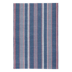 Camden Stripe Denim Handwoven Cotton Rug