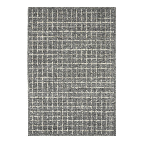 Conall Grey Hand Micro Hooked Wool Custom Rug